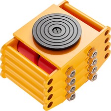 VEVOR Chariot de Transport Machines Lourdes 4PCS Capacité Charge 8 T 4 Roues PU