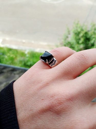Bague homme argent 925 pierre - argent,