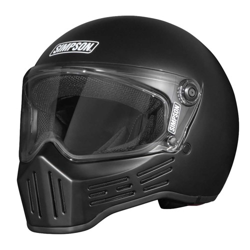Casque simpson m30 noir - m30, mat