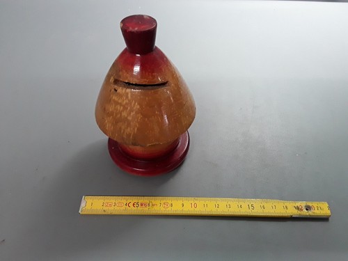 Ancienne tirelire bois - ancienne,