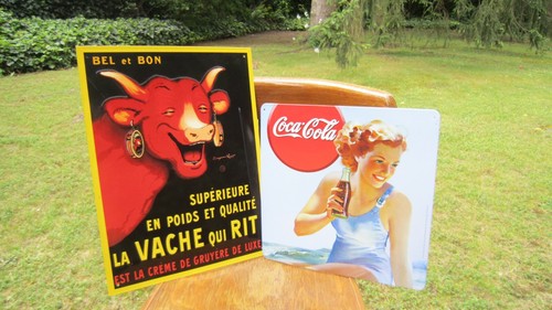 Lot plaques tole coca cola - tole,