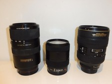 Lot 3 objectifs, 2 Sony + un Nikon pour pièces .
