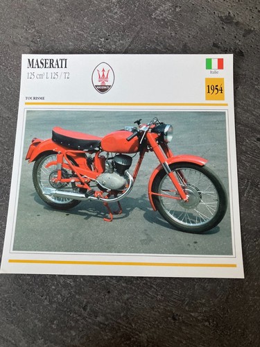 Carte fiche moto collection - fiche,
