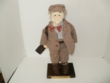Vintage Plush Golfer On Wooden