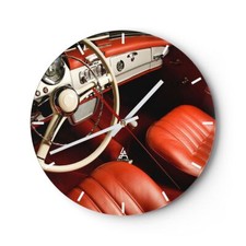 Horloge murale en verre