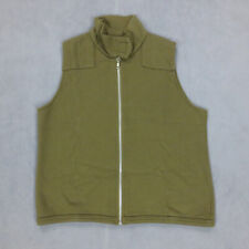 Polaire Vintage 90s Zadig & Voltaire Made France XS Kaki Sans Manches Full Zip