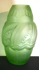 ANCIEN VASE ART DÉCO Verre
