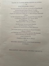 SALVADOR DALI GRAVURE ORIGINALE SIGNEE