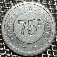 JETON 75 CENTIMES  POUR LA