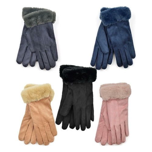 Gants hiver fausse suède - d'hiver,