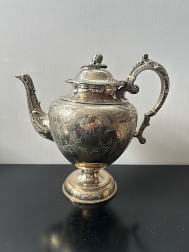Théière métal argenté - thÉiÈre,