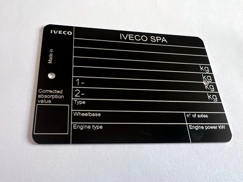 Plaque constructeur iveco - constructeur,