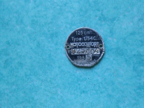 Plaque constructeur