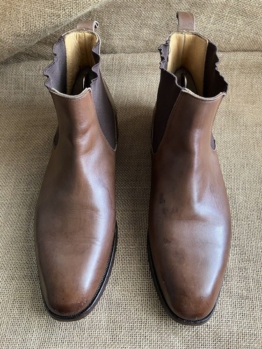 Bottes chelsea cuir marron - en,