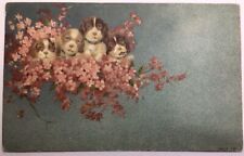 CPA - FANTAISIE - 4 CHIOTS -