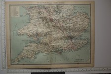 1906 Ancien Carte Sud De