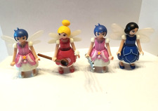 Playmobil   lot 4 personnages fées féerie princesses