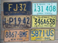 Rare Lot De 6 Plaques