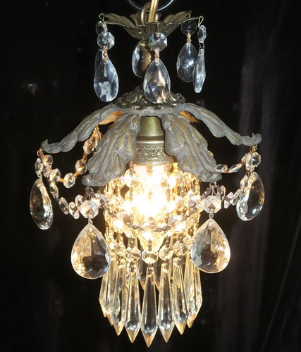 Palm tree lamp fountain - , brass