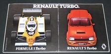AUTOCOLLANT ANNEES 1980 RENAULT TURBO ELF FORMULE 1 RENAULT 5 AUTOMOBILE