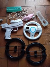 Lot Nintendo Wii Volant Pistolet Housse Nunchuk