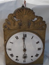 MECANISME HORLOGE COMTOISE 18eme echappement arriere. Mouvement comtoise XVIIIe.