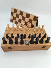 Jeux D'échecs Bois Échiquier Pliant Coffret Lardy Staunton Chessmen Jeu Echec