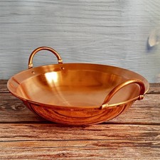 Wok en cuivre pour fondue