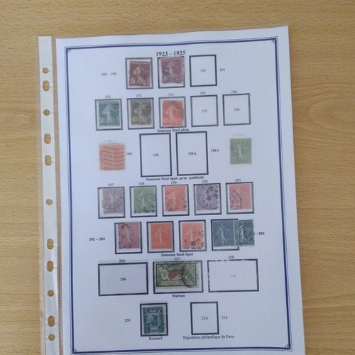 Timbres france oblitérés - france, sur