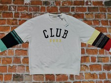 Neuf Scotch & Soda Club Amsterdam Vintage Pull Blanc Multicolore Casual Gr : XXL