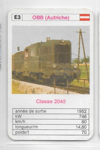 Carte obb classe - n°e3,