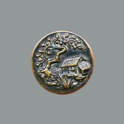 Bouton ancien 1900 30 mm - ,