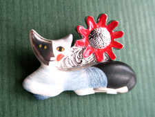 Broche Chat Rosina Wachtmeister Porcelaine Goebel