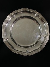 Grand plat rond en métal