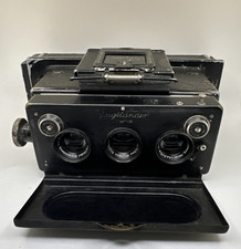 RARE Ancien Voigtlander Stereflektoskop / Stéréoscopique 6X13  Heliar 75mm f4,5