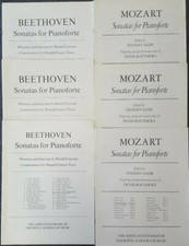 Mozart Beethoven Sonates pianofortes x6Panneau associé,Livres de musique de l'école royale