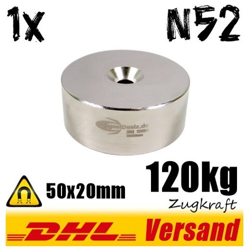 Aimant néodyme 50x20mm 5x2cm - aimant,