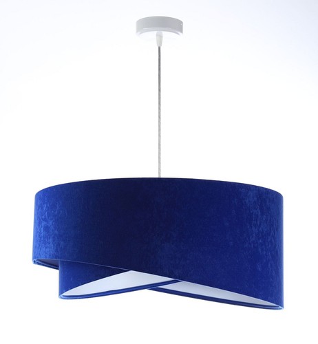 Suspension lampe bleue - lampe, blanche