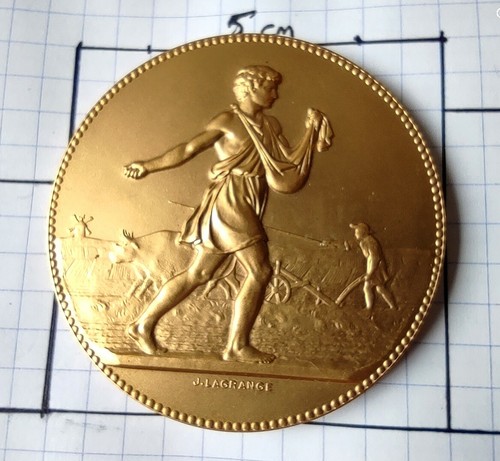 50mm medaille bronze doré - 50mm,