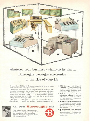 Burroughs 220 machine - burroughs,