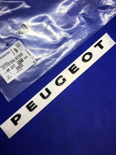 Logo badge peugeot noir coffre - badge,