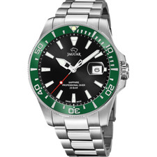 Jaguar Swiss Made Executive Diver J860/H Montre Bracelet pour Hommes Vert