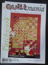 Quilt Mania N° 41 2004 Patchwork Quilts  Modèles Broderie perse  Couture