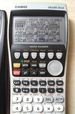 Calculatrice graphique CASIO graph 75+E mode examen + programmes