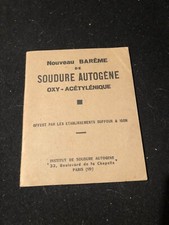 notice, nouveau bareme soudure