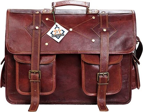 Sac besace cuir fait main - cuir,