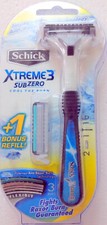 Rasoir Schick Xtreme3 SubZero avec 2 cartouches gratuites + 1 cintre de douch...