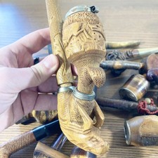 Collection de pipes anciennes Artisanals rustiques 1890-1950