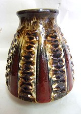 VASE DECOR RELIEF FAIENCE W. GERMANY 14G515 SHEURICH AMANO DESIGN