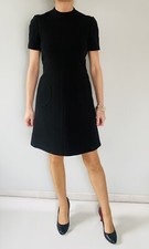 Robe noire col - , montant
